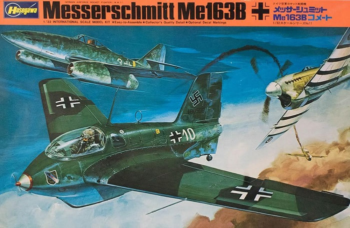 Hasegawa 1 32nd Scale German Messerschmitt Me 163b Rocket Fighter