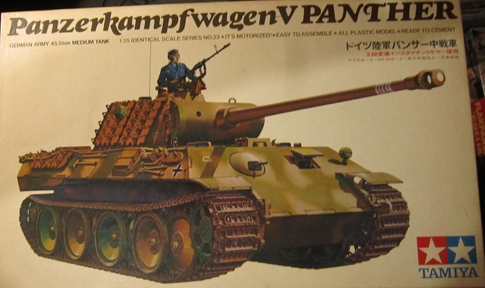Tamiya 1/48 Military Miniature series No.20 German Panzer V Tank Panther G Plas 
