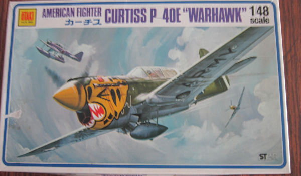 1:72 Hasegawa Curtiss P-40E Kitty Hawk Minicraft Scale Model Kit SEALED NOS 